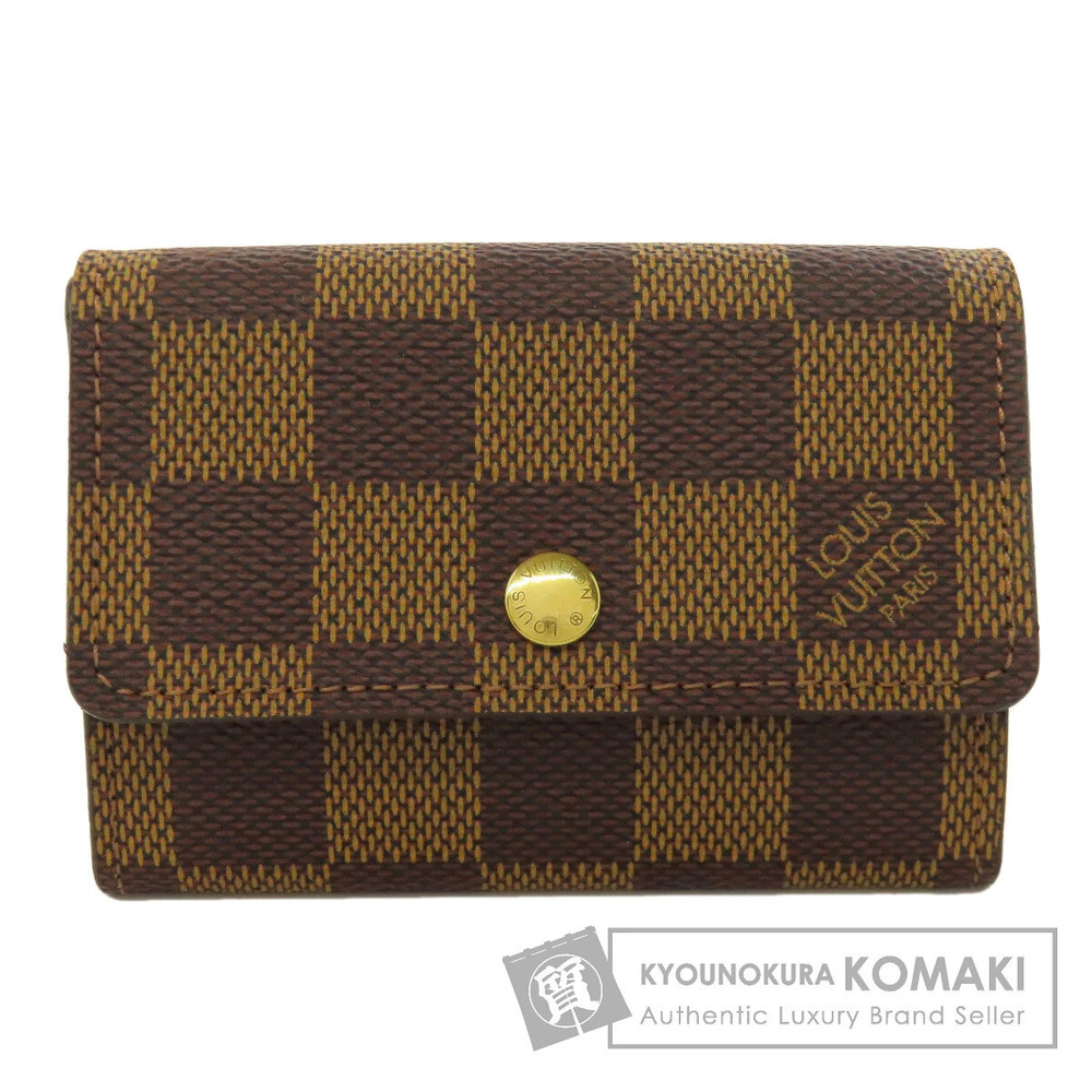 Louis Vuitton Portemonnaie Plat coin case Wallet Damier Canvas